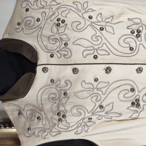 Panhandle Slim Western Style Embellished Vest - Picture 2 of 6